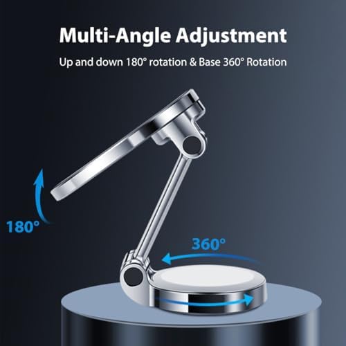 for MagSafe Car Mount, 360° Rotation Phone Holder for Car, Universal Dash Car Mount, All-Metal Magnetic Phone Mount for Car Fit for iPhone 15 14 13 12 Pro Max Plus Mini MagSafe Cases – Enhanced Compatibility and Speed