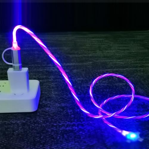 AYI 6-in-1 Universal Multi-Port Charger: Fast PD Charging Cable with USB A/Type C, Lighted Current Indicator, and Enhanced Device Compatibility for Smartphones, Laptops, and Tablets – Compact, Durable, and Travel-Friendly Solution