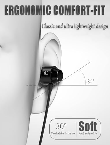 Exceptional Wired Earbuds for i Phone – Dual Pack with Integrated Microphone & Volume Control | Ultra-Lightweight, Tangle-Free Design for Optimal Comfort & Full Compatibility with i Phone 14, 13, 12, 11 Pro Max, X, XS Max, XR, 8, 7 Plus | Superior Sound Quality & Effortless Hands-Free Communication