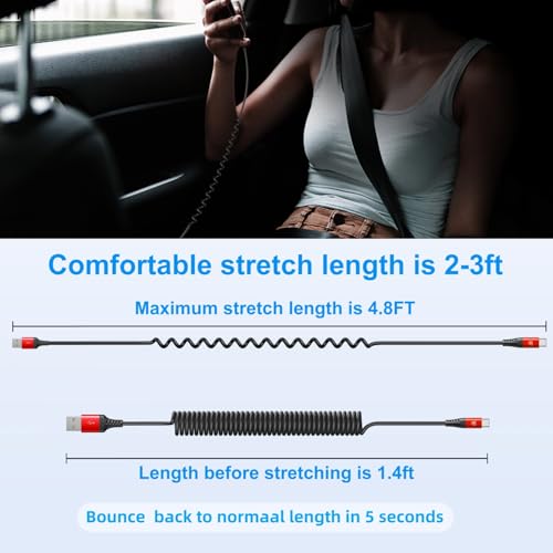 KIYODA 3 FT USB A to C Fast Charging Cables – Versatile 2-Pack for i Phone 15/16 and Samsung Galaxy A10/A20 – Stylish Pink Design for On-the-Go Charging – Durable, High-Speed Performance for All Your Devices – Ideal for Car and Home Use