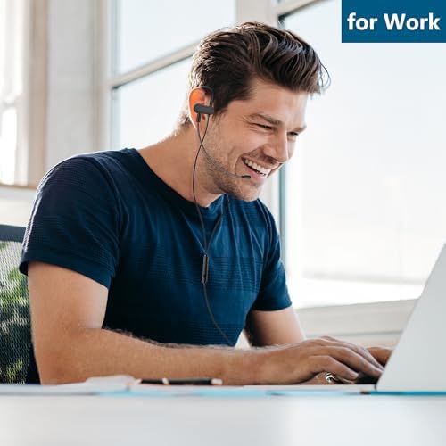 Wired 3.5 mm In-Ear Earbuds with Boom Mic – Ultimate Gaming Headset for Xbox, PS5, and Mobile Devices | Lightweight Design with Secure Wrap-around Hooks for Extended Comfort and Enhanced Audio Performance | Perfect for Gamers and Music Lovers | Exceptional Compatibility and Speed