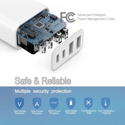 Dual Pack 40 W USB C Wall Charger – Lengon Ga N Multi-Port Power Adapter for i Phone & Samsung – Rapid Charge Technology with Enhanced Safety for Home, Office, and Travel Efficiency