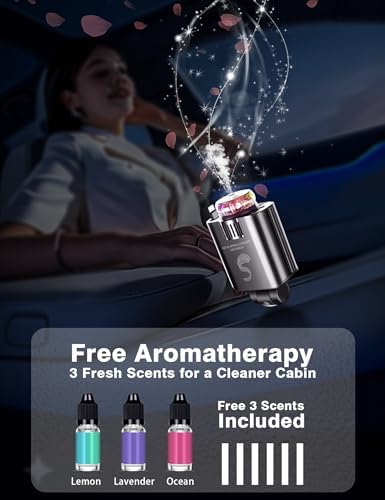 Innovative Retractable Car Charger with USB-C Fast Charging 120 W and Aromatherapy Starlight – Ultimate Travel Companion for i Phone 16 to 11, Stylish Cigarette Lighter Adapter for Men and Women – Perfect Gift for Road Trips and Daily Commutes with Enhanced Compatibility and Efficiency