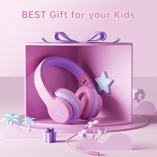 Unleash Your Child’s Potential with Premium USB-C Over-Ear Headphones – Crisp HD Audio, Safe Volume Control for Young Ears, Perfect for Learning and Adventure, Compatible with i Pads, PCs, Tablets – Stylish Foldable Design in Eye-Catching Blue for Ultimate Comfort and Engagement