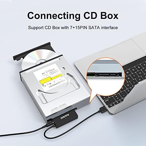 Transform Your Data Storage with the MAIWO 24 TB External Hard Drive Enclosure – Dual Compatibility for 3.5″ & 2.5″ SATA SSDs/HDDs, Lightning-Fast 6 Gbps USB 3.0 Transfer Speeds, Integrated SD Card Compartment & CD Box Reader for Effortless Access – Ideal Solution for Photographers and Professionals Seeking Reliable Backup and Retrieval