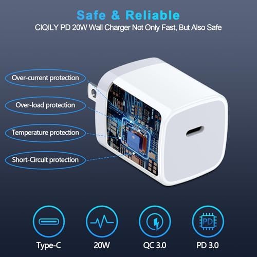 Ultra-Fast 20 W USB-C Wall Charger 3-Pack – Compact Type-C Adapter for Samsung Galaxy and i Phone – Versatile Charging Solution for Home, Office, and Travel – Enhanced Safety Features & Universal Compatibility – Streamlined Power for All Your Devices