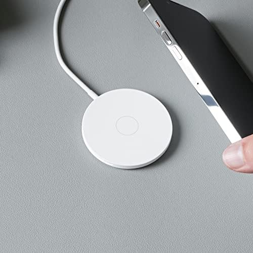 Sleek Mag Pad | Advanced Magnetic Wireless Charger for i Phone 15/14/13/12 & Air Pods | Ultra-Light, Non-Scratch Design for Seamless Usage | 15 W Fast Charging with USB-C Compatibility | Perfect Blend of Style and Functionality for Modern Lifestyles
