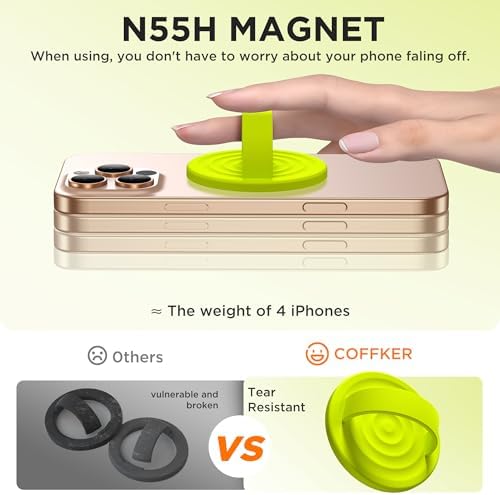 Revolutionary Magnetic Phone Ring Grip Holder – Ergonomic Silicone Finger Loop for i Phone Pro Max/Plus, 12/13/14/15/16 Series – Compatible with Mag Safe – Oat Color Enhances Aesthetics and Comfort – 360-Degree Rotation for Effortless Use – Secure Your Device with Style and Stability – Essential Smartphone Accessory for Unmatched Usability and Convenience