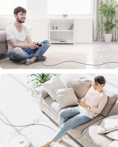 SUNGUY USB to USB C Cable 10FT[3Pack], USB A to USB C Cable 3A Type C Charger Fast Charging Nylon Braided for iPhone 16 15 Pro/Pro Max/Plus, Samsung Galaxy S23/S22/S21, USB C Devices – Enhanced Compatibility and Speed