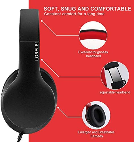 Discover the LORELEI X6 Over-Ear Headphones – Your Ultimate Companion for Unmatched Audio Bliss and Comfort in Sleek Space Black. Experience immersive sound with deep stereo bass that elevates your favorite music, podcasts, and gaming to new heights. Designed for both portability and style, these foldable headphones are lightweight and perfect for on-the-go lifestyles, featuring a tangle-free 1.45 m wired cable that ensures hassle-free listening. Enjoy the built-in microphone for seamless hands-free calls, making them ideal for multitasking. The cushioned ear pads provide all-day comfort, allowing you to lose yourself in your audio world without distraction. Compatible with smartphones, tablets, and MP3 players, the LORELEI X6 is crafted for durability and performance. Transform every moment into a rich sound experience with premium quality sound that’s built to last. Upgrade your audio journey today with the LORELEI X6 Over-Ear Headphones!