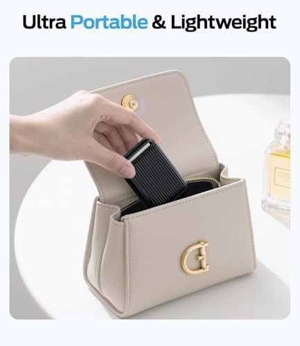 MOVE SPEED Qi2 Certified Mag Safe Battery Pack – 10,000 m Ah Ultra-Fast Charging Power Bank with Built-in Kickstand for i Phone 12/13/14/15/16 – 15 W Wireless Charging & 30 W USB-C Compatibility – Ergonomic Design for Effortless Portability and Convenience