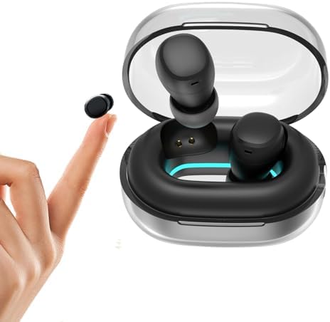 Invisible Mini Bluetooth Earbuds for Small Ear Canals – Discreet Skin Tone Design for Seamless Comfort in Sleep and Active Lifestyles – Lightweight, Sweat-Resistant with Superior Audio Clarity and Effortless Pairing – Perfect Companion for Travel and Daily Use