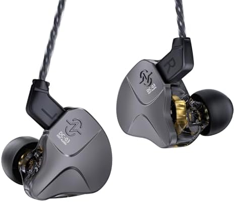 CCZ DC03 Hi-Fi Gaming IEMs: Immersive Deep Bass Wired Earbuds with Detachable Mic for Ultimate Gaming and Music Experience, Ergonomic Noise Cancelling Design for Exceptional Audio Clarity and Broad Device Compatibility