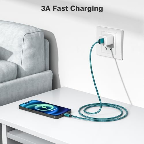 Versatile Elebase USB C Charger Cable Trio – 1.5/3.3/6.6 FT Fast Charging Cords for i Phone 15/16 Max, Samsung Galaxy S8-S24, and Motorola Devices – Durable, Tangle-Free Design for Rapid Data Transfer and Enhanced Compatibility