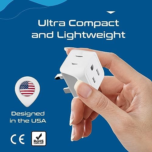 Ultimate Universal Travel Adapter: 35 W Fast Charging Power Converter with PD & QC 3.0, Dual USB-C & Triple USB Ports for Seamless Global Connectivity – Compatible with Type A, C, G, I Outlets for Effortless Charging Across EU, US, UK & Beyond – Perfect Travel Companion for Modern Explorers