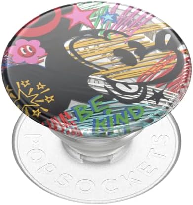 Minnie & Daisy Pop Socket Phone Grip with Versatile Kickstand – Stylish Adhesive Cell Phone Holder for One-Handed Use – Universal Compatibility with i Phone, Samsung & More – Swappable Design for Customization and Wireless Charging Friendly – Anti-Drop Technology for Enhanced Security – Perfect for On-the-Go Users