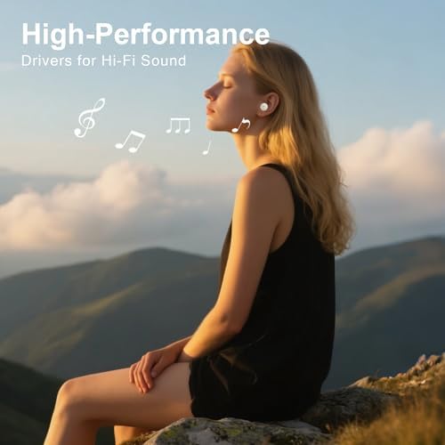 Revolutionize Your Rest with Ultra-Comfort Mini Invisible Bluetooth 5.4 Earbuds for Side Sleepers – Perfectly Crafted for Small Ears, Ensuring Uninterrupted Sleep and Active Lifestyles in Elegant Beige – Ideal for Travel, Exercise, and Serene Nights with Premium Sound Quality