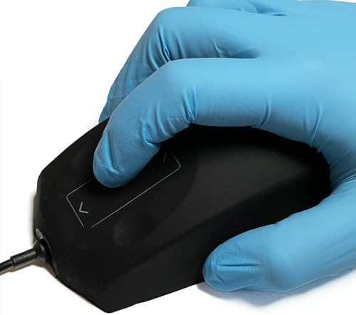 DSI Industrial Waterproof Optical Mouse – IP68 Rated Disinfectant Silicone Design for Ultimate Hygiene and Performance – 100% Latex-Free, Enhanced Compatibility & Precision Tracking for Professional Use