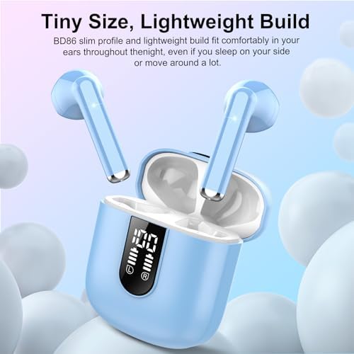 Jesebang Pink Bluetooth 5.3 Wireless Earbuds – Stylish Stereo Earphones with ENC Microphone, 30-Hour Playtime, IP7 Waterproof Rating for Gym & Outdoor Adventures, Dual LED Battery Display – Ultimate Audio Freedom on the Move