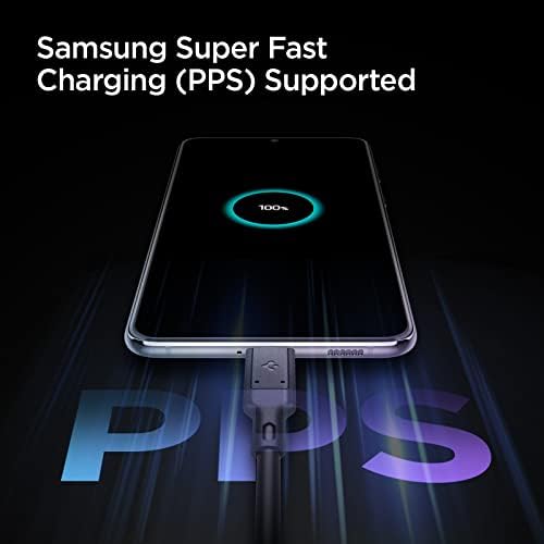 Spigen 40 W Dual USB-C Wall Charger with Ga N Technology – Fast Charging for i Phone 15 Pro Max, Mac Book Air & Galaxy Z Flip 5 | Compact, Foldable Design for On-the-Go Convenience | Dual 30 W Output for Simultaneous Device Charging | Optimal Efficiency & Durability for Modern Tech Users