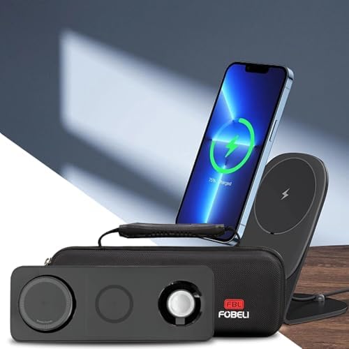 Ultimate Protection Hard Travel Case for Anker Foldable 3-in-1 Wireless Charging Station – Lightweight, Waterproof EVA Storage Solution for On-the-Go Charging Essentials