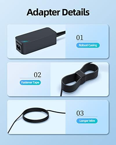 Superer High-Efficiency AC Power Adapter for LG 22″ 23″ 24″ LED Monitors – Optimal Replacement Charger with Advanced Compatibility for M38, EA63, MP Series – Rapid Charging & Superior Power Supply Performance