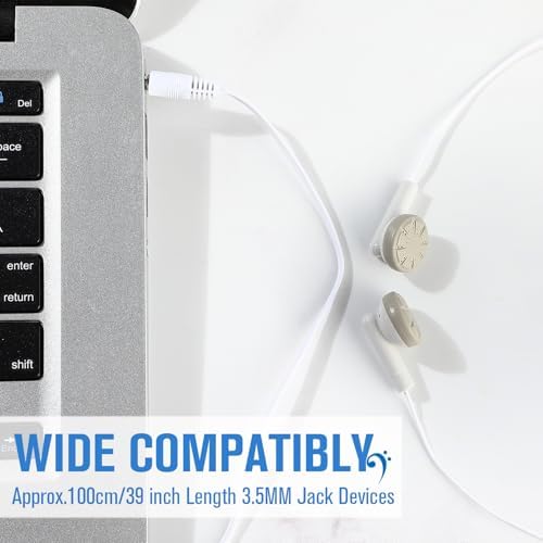 Kanayu 100 Pack Wired Earbuds – Individually Bagged Student Headphones for Classrooms, Premium Sound Quality for Learning and Entertainment, Lightweight and Durable Design for Kids and Adults, Compatible with Laptops and Tablets, Hygienic Audio Access for Educational Environments