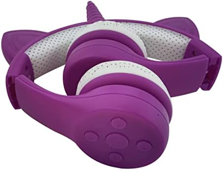 Enchanting Unicorn Wireless Headphones for Kids – Stylish Pink Foldable Design with Light-Up Features, Perfect for Tablets and Toddlers – Superior Sound Quality and Comfort for Magical Listening Adventures – Durable, Adjustable, Tangle-Free Fun for Every Little Girl