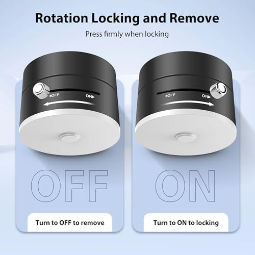Magnetic Phone Stand Mount, 360-Degree Rotating Base, Phone Mount for 16/15/14/13/12/Gym/Shower/Car/Mirror – Enhanced Compatibility and Speed