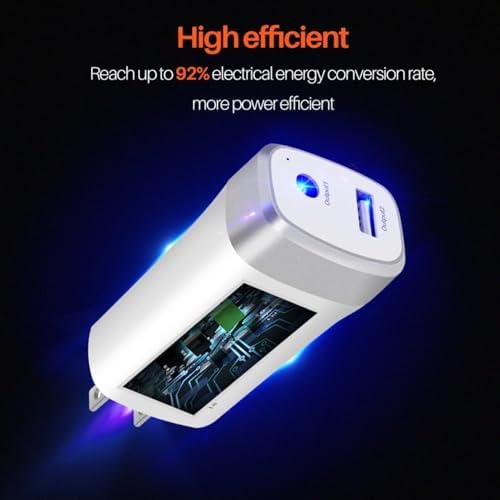 High-Efficiency 110 W Ga N 5-Port USB Fast Charger for Mac Book Pro – Ultimate L-Tip Power Adapter with Unmatched Charging Speed, Full Compatibility for 13/15/17 Inch Models, CE/FCC/ROHS Certified Safety Features, Durable 6 ft Cord Ideal for Mobile Professionals and Frequent Travelers
