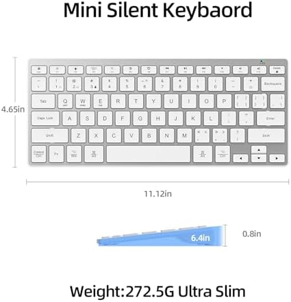 Experience Ultimate Comfort with the BFRIENDit Ultra-Quiet Wireless Keyboard – Sleek 2.4 GHz Connection for Mac & Windows, Slim Chocolate Key Design for Effortless Typing and Enhanced Productivity, Perfect for Home, Office, and Smart TV Use – Effortless Connectivity Meets Stylish Functionality