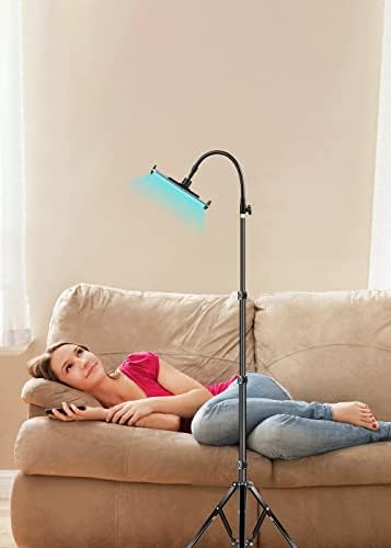 Ultimate 72″ Heavy-Duty Adjustable Tablet Stand – Versatile Tripod for i Pad Pro 12.9, Mini, Air, i Phone & 4.7-13″ Devices – Effortless Height Customization for Presentations and Hands-Free Use