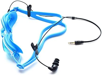 Sleek Black IPX8 Waterproof Earbuds – 15-Inch Tangle-Free Cord for Swimming, Snorkeling & Showering – Superior Comfort & Crystal Clear Sound Quality Underwater Headphones with 3.5 mm Jack for Aquatic Enthusiasts