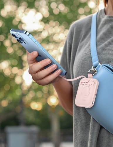 Compact RORRY 5000 m Ah Portable Charger Power Bank with Integrated Cables – Sleek Keychain Battery Pack for i Phone 16/15/14/13/12 and Apple Watch Ultra Series, Ultimate Travel Companion with Fast Charging and Modern Design