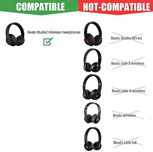 Premium Foam Replacement Headband Cushion Pad for Beats Studio3 Wireless & Studio 2.0 Over-Ear Headphones – Comfort-Enhancing Gold Accessory for Enhanced Listening Experience and Durability