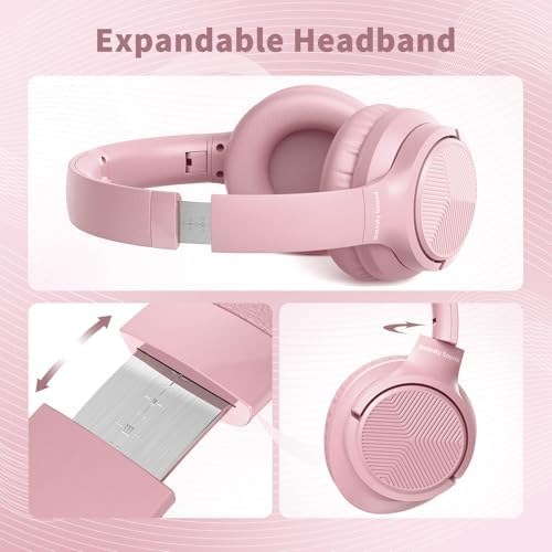 Versatile Over-Ear Wired Headphones with Integrated Microphone – Premium Sound Experience with Foldable Design and 4.9 ft Tangle-Free Nylon Cord – Perfect for Travel, Daily Use, and Multimedia Engagement (Black)