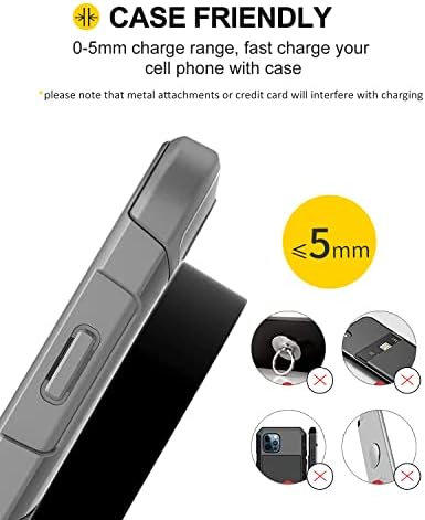 Ultra-Sleek Z1 Wireless Charging Stand – 10 W Fast Charger Compatible with i Phone 14/13/12 & Samsung Galaxy – Adjustable Viewing Angles, Overcharge Protection, and Modern Aesthetic for Effortless Charging Convenience