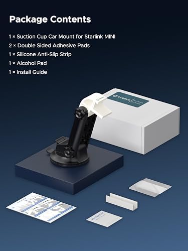 Revolutionize Your Driving Experience with the cuarko Starlink Mini Car Dashboard Mount – Angle-Adjustable Suction Cup Holder for Ultimate Stability and Compatibility – Secure Grip for Safe Navigation and Hands-Free Convenience on the Go