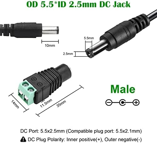 Universal 12 V 3 A Power Supply Adapter Set – Dual 36 W AC to DC Transformers for LED Strip Lights, CCTV, and Routers – Reliable Performance & Global Compatibility (2-Pack)