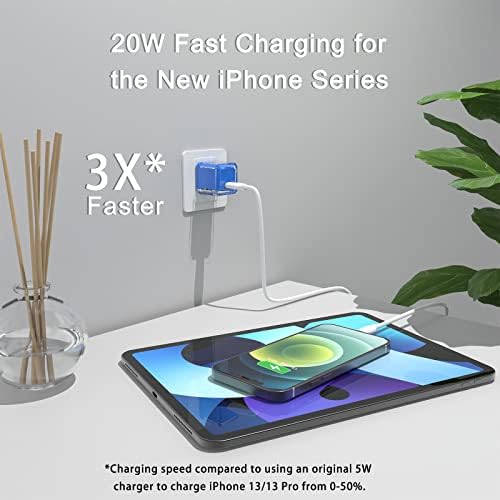 20 W USB C Fast Charger Block for i Phone 16/15/14/13 Series – Compact PD 3.0 Wall Adapter with No Cord Design for Ultimate Portability and Rapid Charging Efficiency