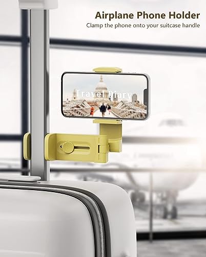 Mii KARE Universal Airplane Phone Holder – Innovative 360-Degree Rotating Smartphone Mount for Ultimate In-Flight Entertainment, Lightweight and Durable Travel Companion for Effortless Viewing on Tray Tables, Perfect for Long Flights and Quick Getaways