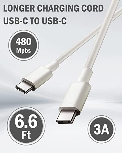 30 W Ga N USB-C Charger for Mac Book Air & i Phone 15/16 – Fast Charging Power Adapter with 6.6 ft Cable, Compatible with M1/M2/M3/M4 Chip Laptops – Ultra Lightweight, Safe, and Efficient Charging Solution