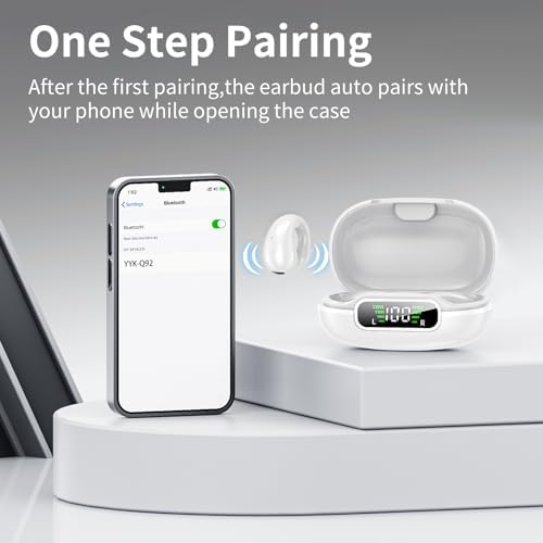 Introducing Cutting-Edge Open Ear Bluetooth 5.3 Sport Earbuds – 36-Hour All-Day Battery Life, Waterproof & Ergonomic Clip-On Design for Unmatched Comfort During High-Intensity Workouts – Features LED Charging Case for Effortless Power Management and Crystal Clear Conversations