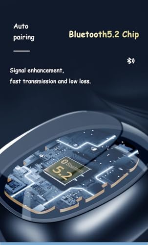 Invisible Bluetooth Earbuds – Ultra-Compact Wireless Earphones with Exceptional Sound Quality, Noise Isolation & Ergonomic Comfort – Stylish Mini Design in White for Seamless Music Enjoyment and Hands-Free Calling Anytime, Anywhere