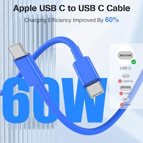 High-Power USB C Car Charger for i Phone 16 & 15 Series – 40 W Dual Port Fast Charging Adapter with 3 FT USB-C to C & A to C Cables – Versatile Compatibility for i Pad, Samsung, and More – Compact Design for On-the-Go Convenience and Enhanced Safety Features