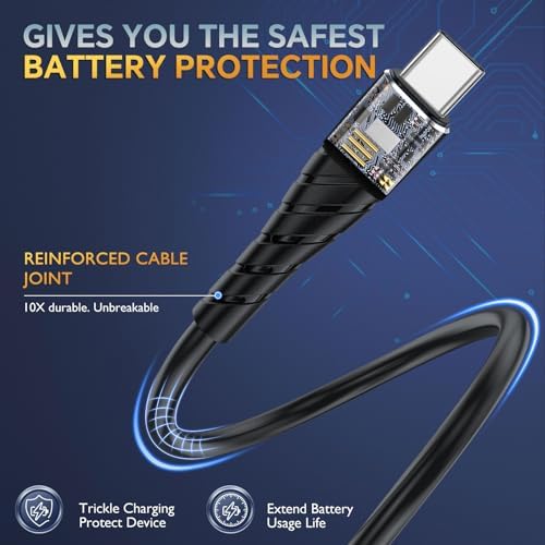 MFi Certified 6 Ft Lightning Charging Cable for i Phone – 3 Pack Fast Charging USB Cord, Durable Design for Enhanced Compatibility with i Phone 12/11/XS/Max/XR/X/8/8 P/7 P/6 & i Pad – Seamless Power-Up Experience