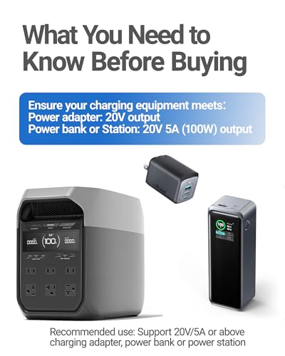 ORLN’K Starlink Mini Cable: 9.8 FT USB C to DC Power Cable with E-Marker Chip, Waterproof 18 AWG Design for 100 W Power Banks and PD Chargers – Superior Durability and Enhanced Charging Speed for Outdoor and Home Use