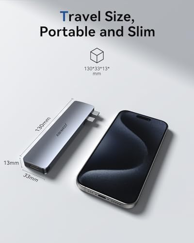 Transform Your Workspace with the Ultimate 9-in-1 USB C Hub Multiport Adapter for Mac Book Pro & Air – High-Speed 4 K HDMI Output, 100 W Power Delivery, and Effortless Connectivity for i Pad Pro, i Mac, and More – Enhance Productivity with 5 USB Ports and SD/TF Card Reader for Seamless Data Transfer and File Access