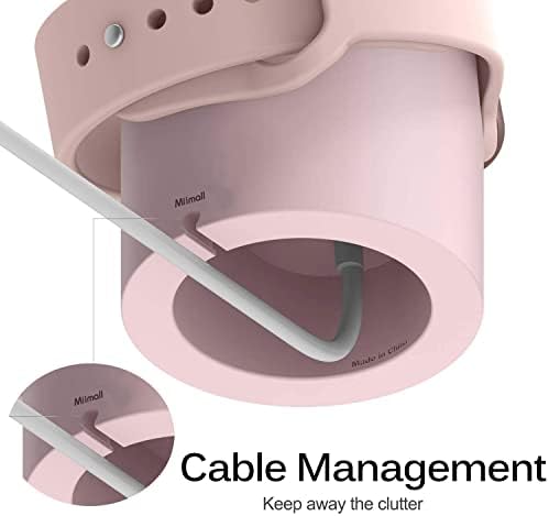 Elevate Your Charging Routine with Miimall’s Premium Non-Slip Silicone Dock for Google Pixel Watch 2 – Ingenious Cable Management, Quick-Power Solution, and Stylish Design for Effortless Access and Enhanced Aesthetics (White)