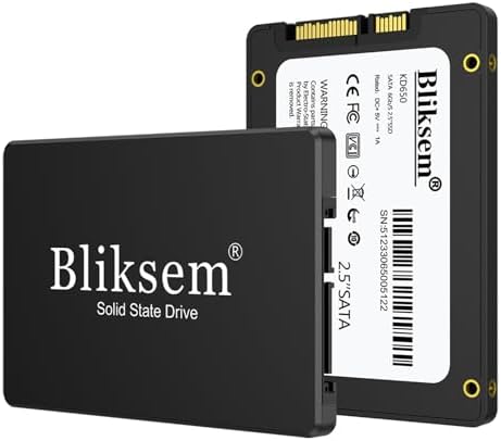 Bliksem 128 GB SATA III Internal SSD – Lightning-Fast 2.5″ Solid State Drive with 550 MB/s Data Transfer Speed – Elevate Your Laptop & PC Performance with Advanced 3 D NAND TLC Technology – Compact, Reliable, and Energy-Saving Upgrade for Gamers and Professionals